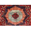 Tapis oriental rouge / bleu marine en laine noué à la main Aryana