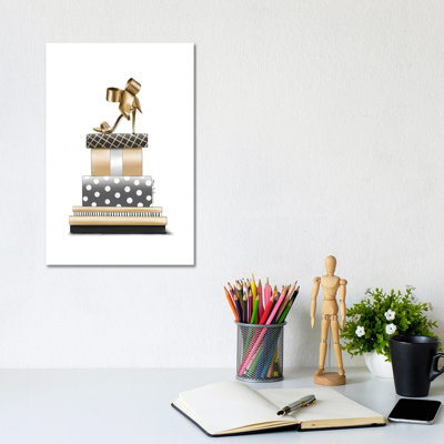 Christmas Stack 1 Piece Wrapped Canvas Painting