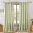 Semi Sheer Rod Pocket Curtain Panel with Tassel Fringe – Faux Linen Textured, Light Filtering, 1 Panel-509945933-509945927