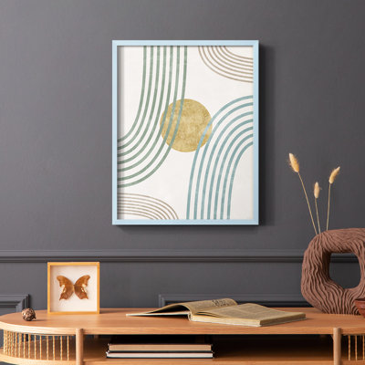 Reproduction encadrée Modern Flow - bois massif