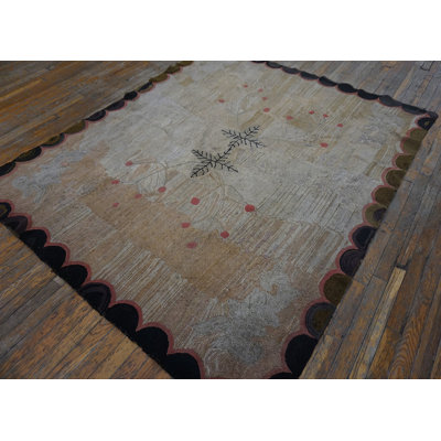 Tapis à poils bouclés Antique American Hooked