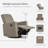 Evolur Raleigh Basic Glider |Recliner| Rocker
