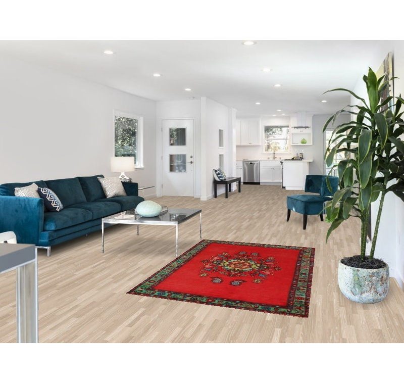 Tapis traditionnel en laine Medallion 4x6