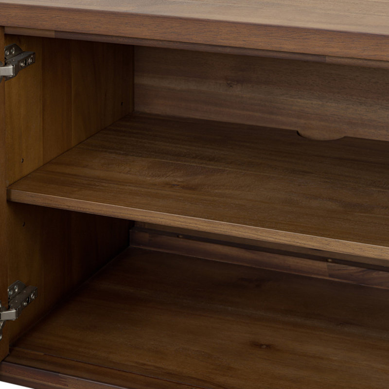 Sullivan Media Console-Saddle Tan, Brown