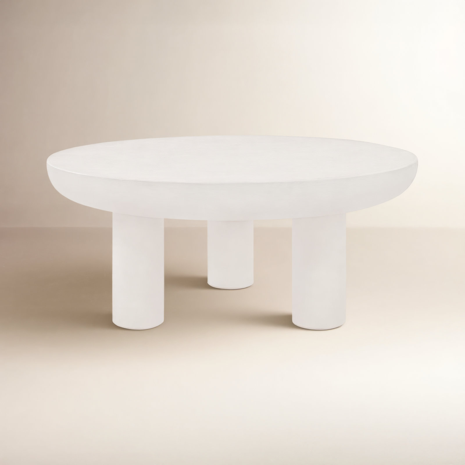 Ansel 35" Coffee Table, Cream