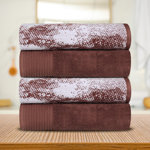 Kreager 100% Cotton 500 GSM Marble & Solid Quick Drying Towel Collection