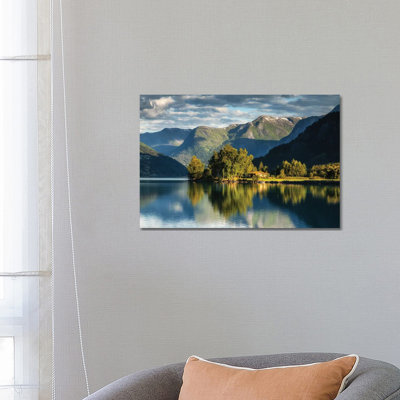 Hjelle, Oppstrynsvatnet Lake, Norway 1 Piece Wrapped Canvas Wall Art