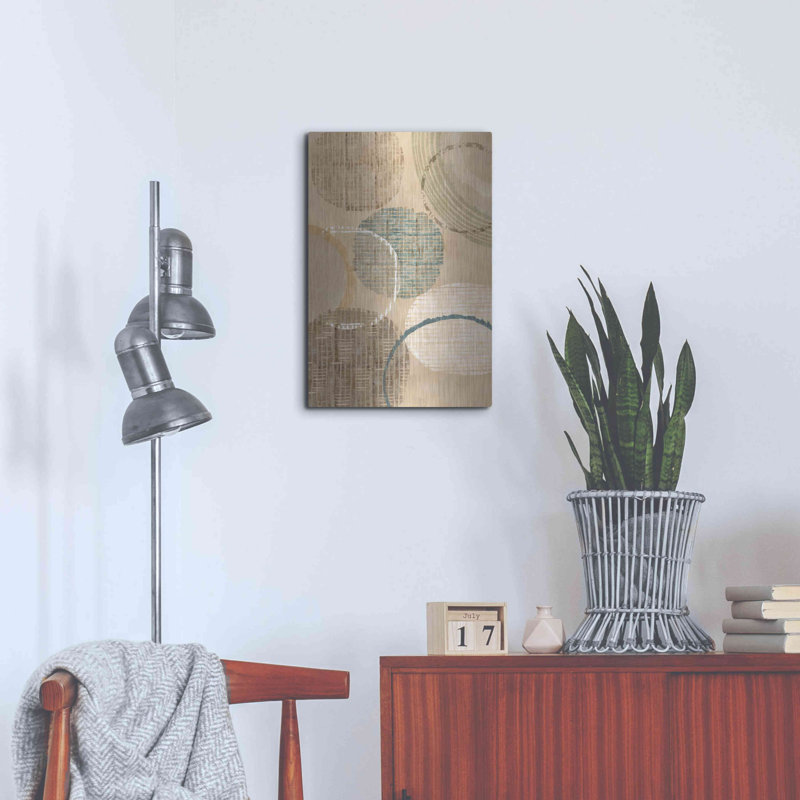 Art mural en métal Brayden Studio «Woven Basquets I» par Flora Kouta, H 24 po x l 16 po