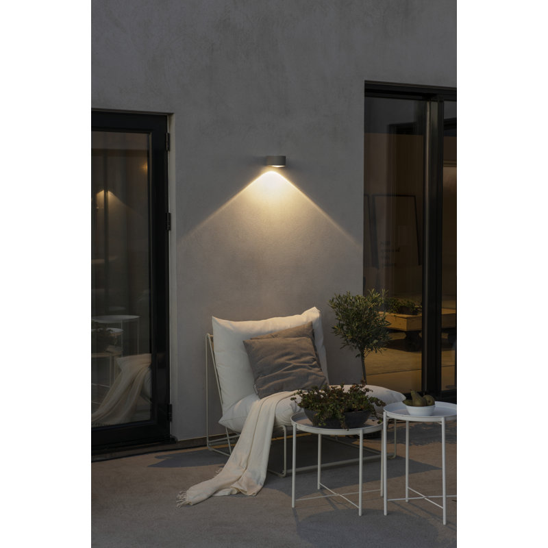 Anthracite 6.5cm H Integrated LED Outdoor Sconce, Anthracite
