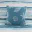 Ensemble de courtepointe 6 pièces avec coussins décoratifs Aqua King / Cal King-131600914-131600912