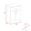 Armoire garde-manger H 33 po, un tiroir, deux tablettes intérieures, deux portes