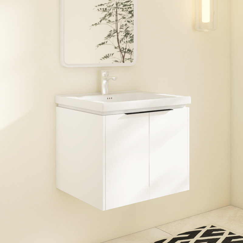 Arnwith 23.2'' Single Bathroom Vanity with Ceramic Top