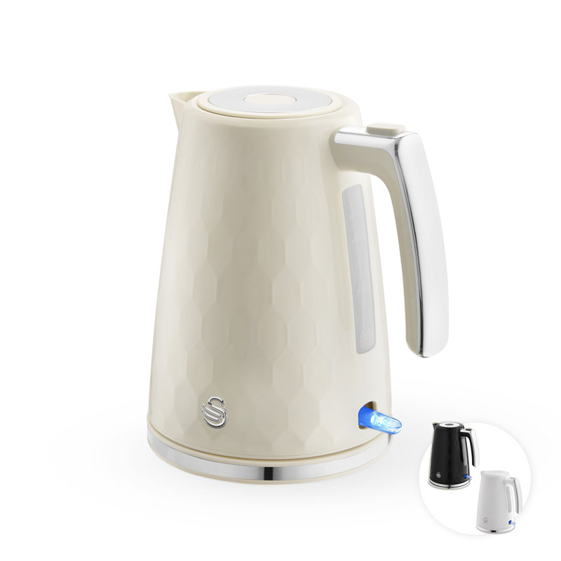 Swan 1.7L Electric Tea Kettle, Cream