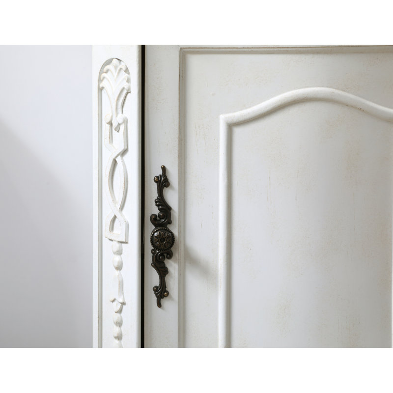 Ensemble de meuble-lavabo simple 19 po Lunette, Blanc antique, Blanc ivoire