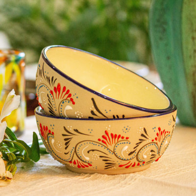 Colibri Ceramic Bowls (Pair)