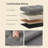 Small Folding Storage Ottoman - Foot Rest Stool, 12.2 X 16.1 X 12.2 Inches, 286 Lb Capacity, For Living Room, Bedroom, Home Office, And Dorm, Dark Gray