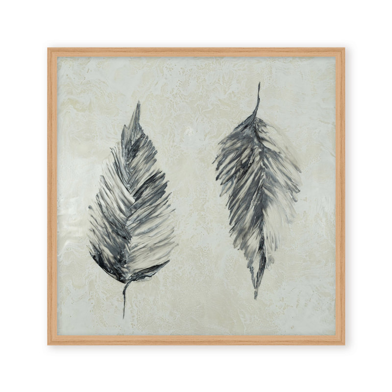 Nature Inspired "Silver Foliage" Canvas Wall Art By , Framed Matted Print, 20" H x 20" W x 1.125" D, Gold
