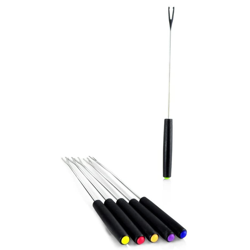 Fondant à fondue au chocolat avec 6 fourchettes (lot de 4) NutriChef