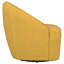 Chaise pivotante d'appoint Toril rembourrée jaune moutarde chasseur-376480492