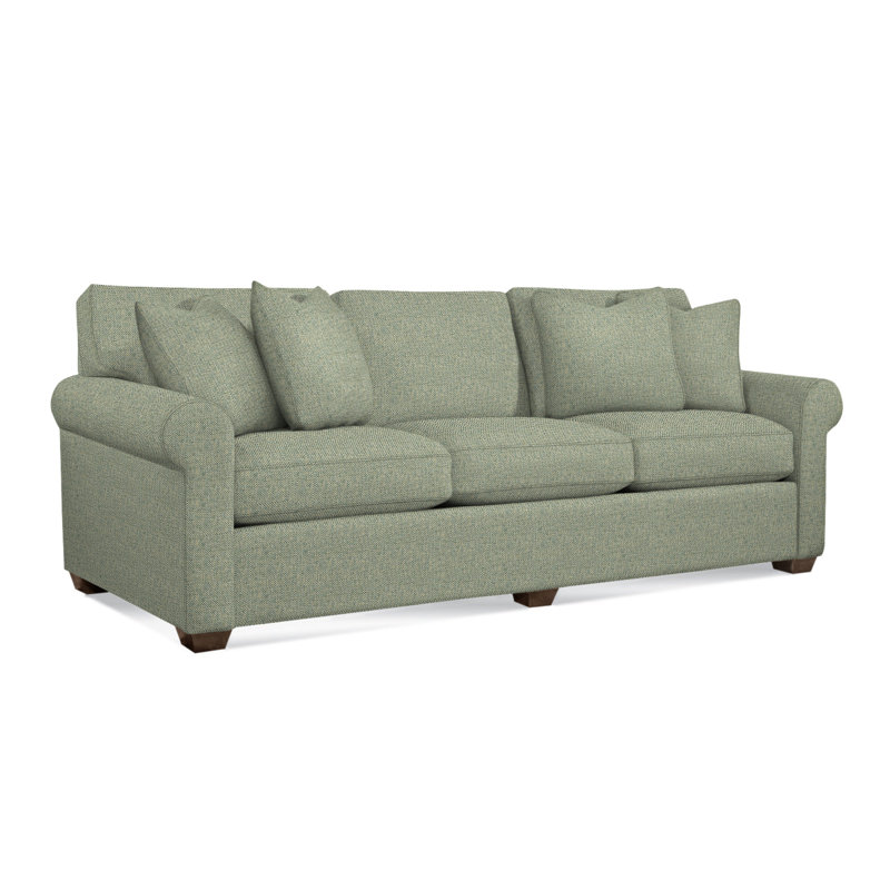 Bedford Upholstered 98'' Sofa, Green Performance Fabric; 0851-54, Mineral