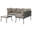 L Shape Garden Furniture Set With Cushions-617356929