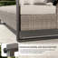 Canapé modulaire d'extérieur en osier pour jardin 4 pièces résistant aux intempéries-649861580