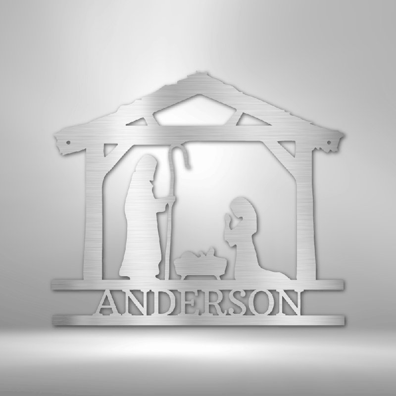 Décoration murale en acier personnalisable, H 34,25 po x l 35,5 po x P 0,5 po, Yes, Argent argent