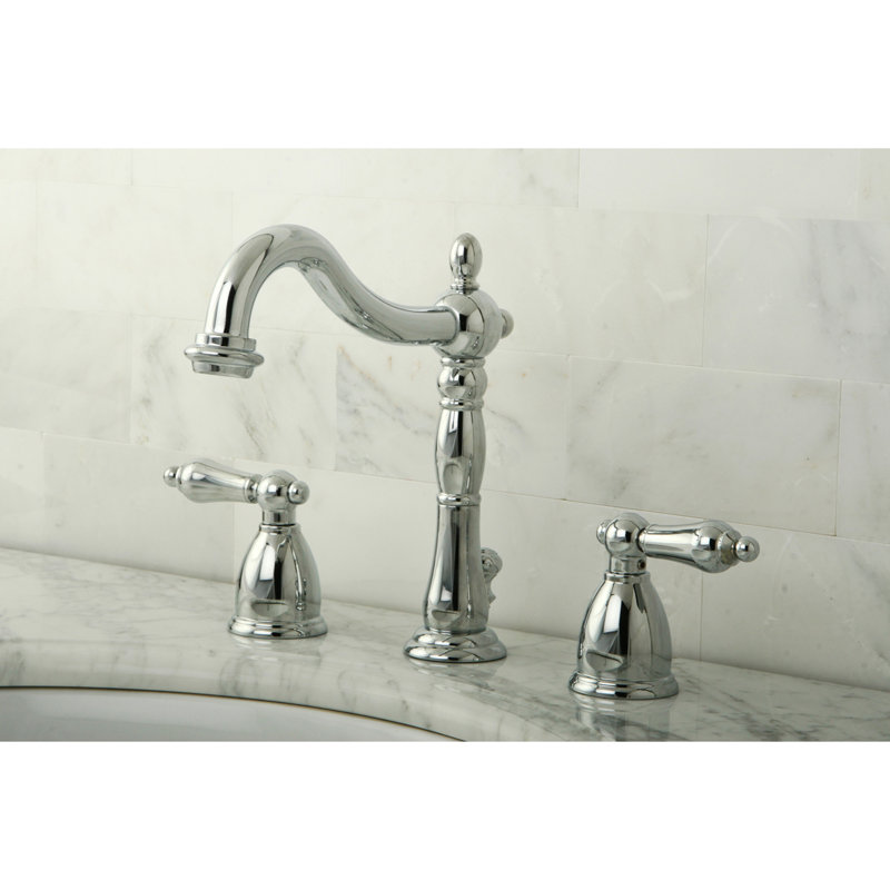 Robinet de salle de bain espacé Kingston, Chrome poli