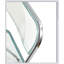 Chaise pliante bleu-vert - chaises transparentes - cristal fantôme empilable