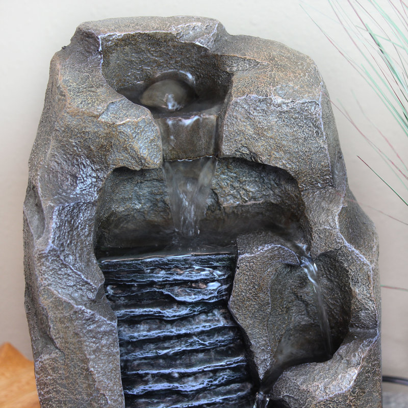 Fontaine de table d'intérieur en résine Aponi