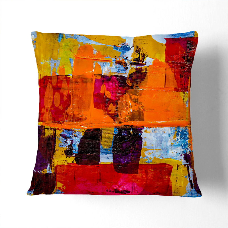 Abstract Square Throw Cushion, 40 x 40 cm