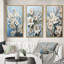 Dogwood Field Pointillism Collage VI - ensemble d'art mural 3 cornouillers-1617168775-1617168769