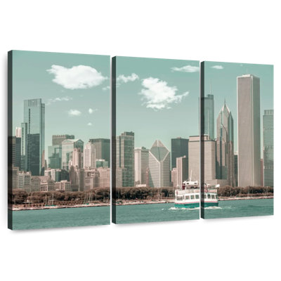 Style rétro Sirci Chicago Skyline