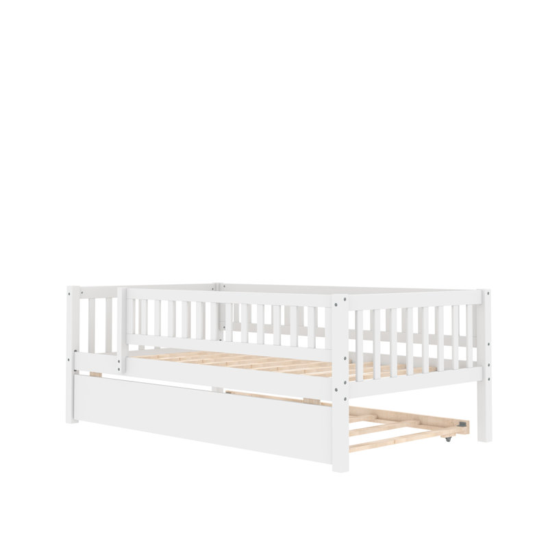 Lit de jour simple avec couchette Miesner, Blanc