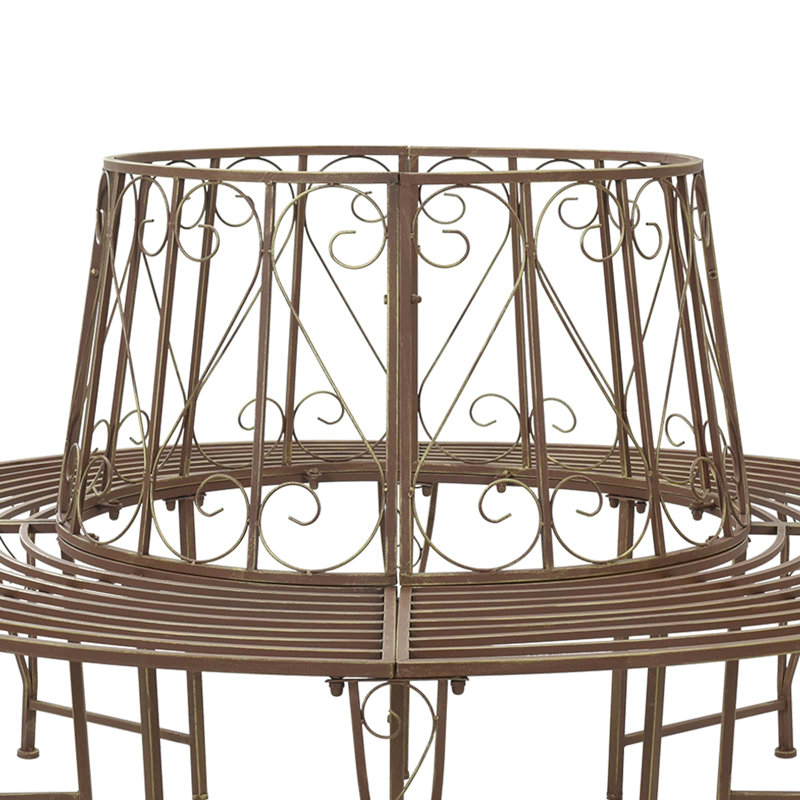 Outdoor Bench, Antique Brown