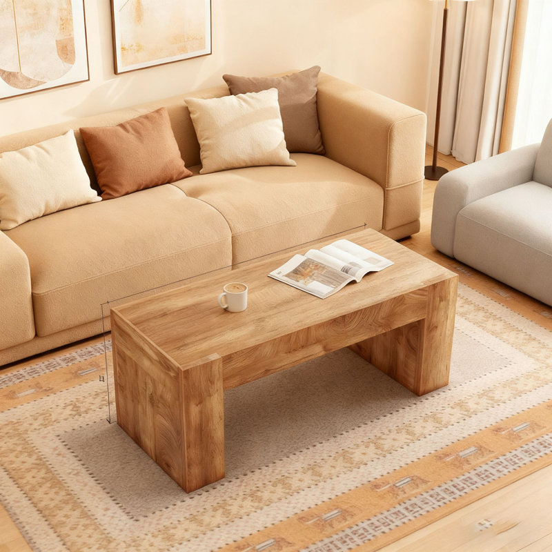 Table basse 48 po avec tiroir de rangement caché Farmhouse