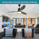 Asira 52" 3-Blade Reversible Wood Ceiling Fan with LED Lights and Remote 6-Speed