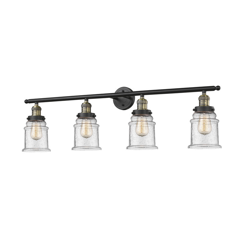 Reyhani 4 - Light Dimmable Vanity Light, Black Brushed Brass