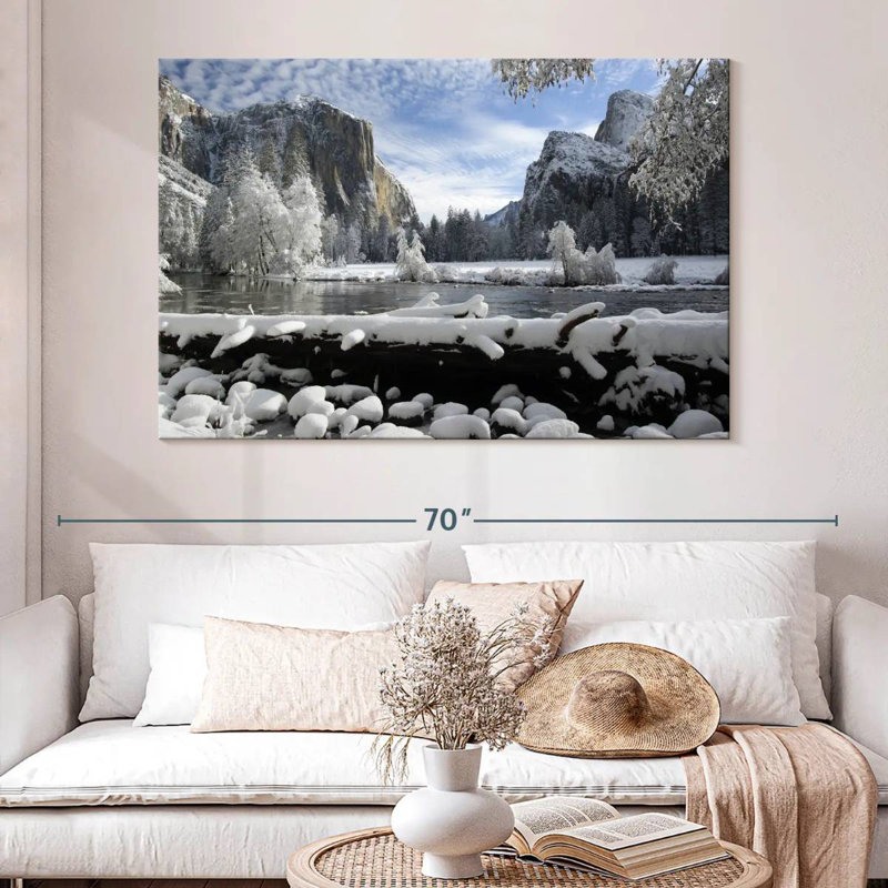Alvord Yosemite Winter Wonderland, H 34 po x l 51 po
