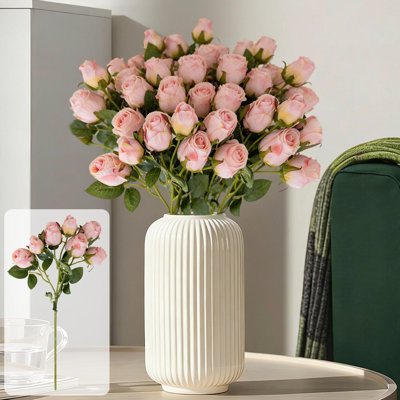 Artificial Rose Bouquet For Home Living Room Decor And Floral Arrangements Mom's Day Gifts