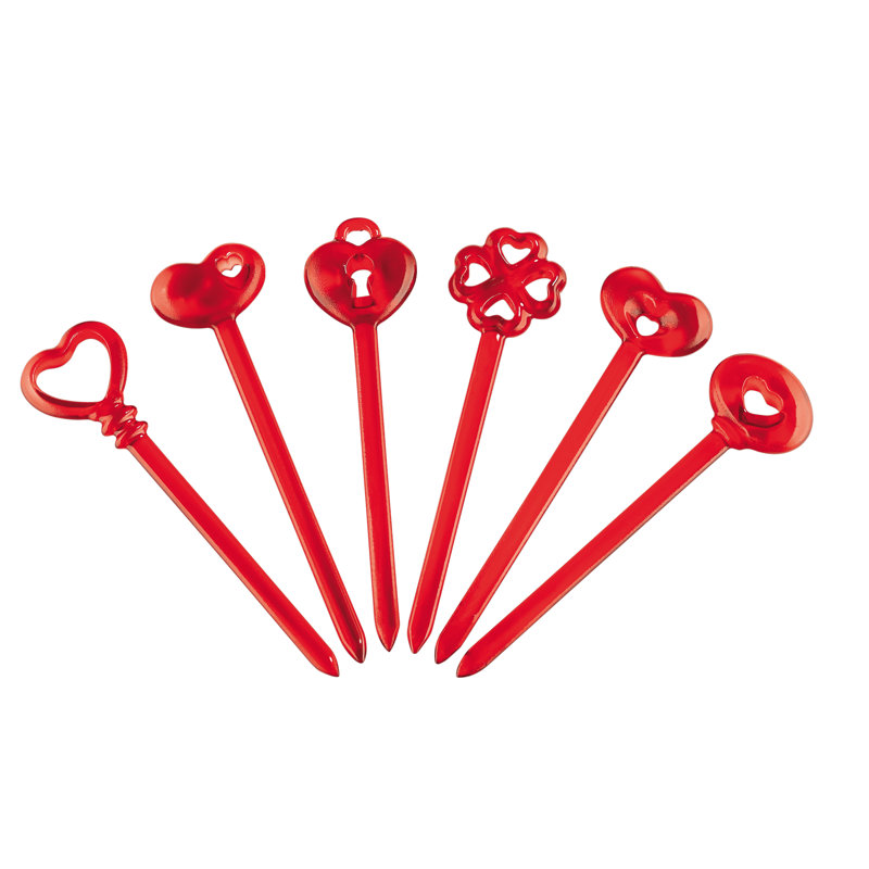 Ensemble de prélèvement 6 pièces Love, Rouge