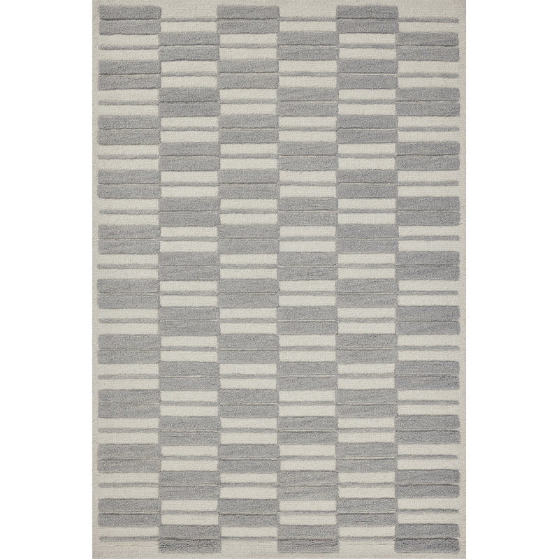 Chris Loves Julia x Loloi Bradley Ivory / Grey Area Rug, Rectangle 8'6" x 11'6"