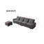Canapé en L en chenille avec ports USB et porte-gobelet-1834145895