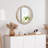 Wooden Farmhouse Round Wall Mirror-398924676