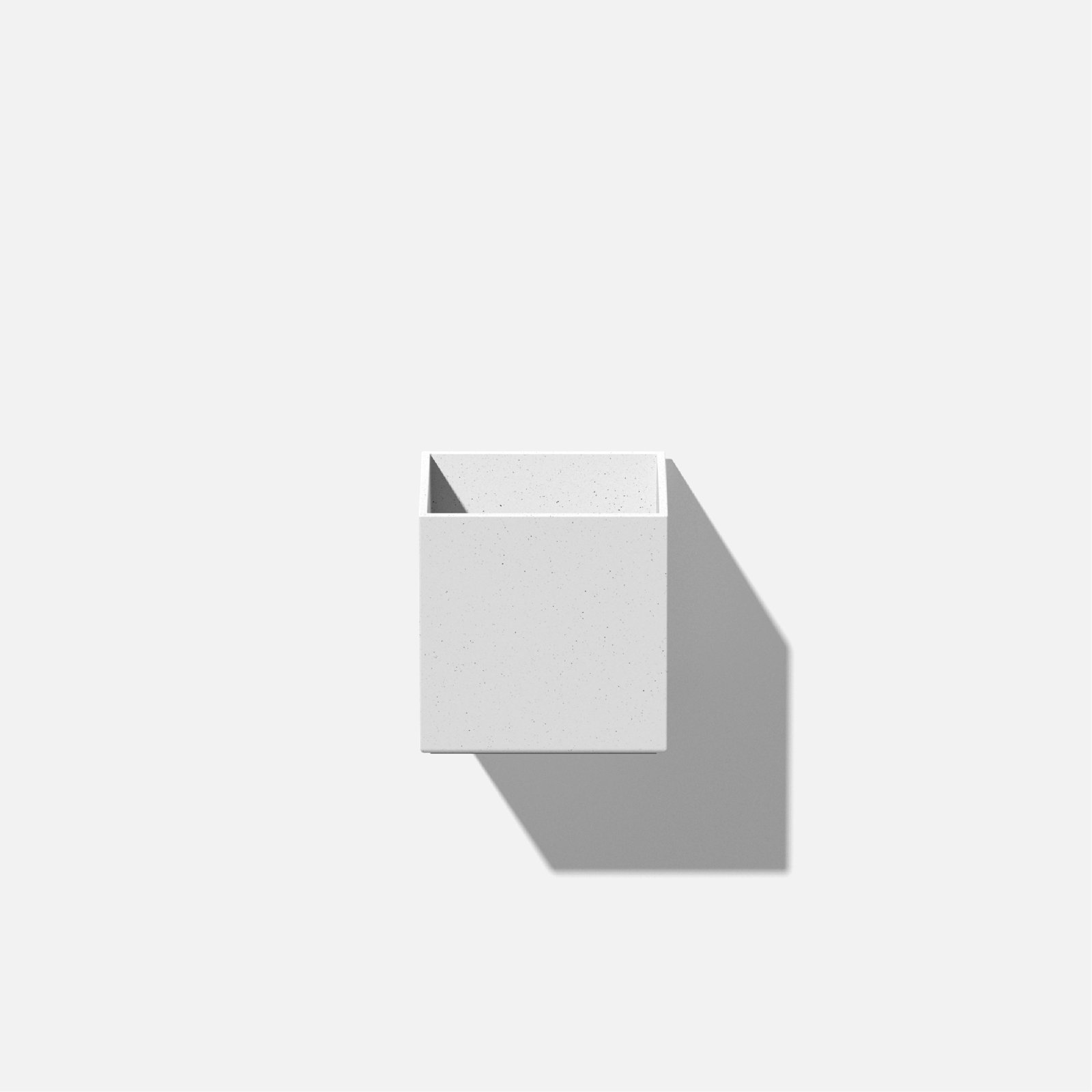 Geo Series 5" Wall Planter, White, Set Of 1