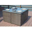 Square Outdoor with Umbrella Hole Dining Table - 125 cm W 125 cm D