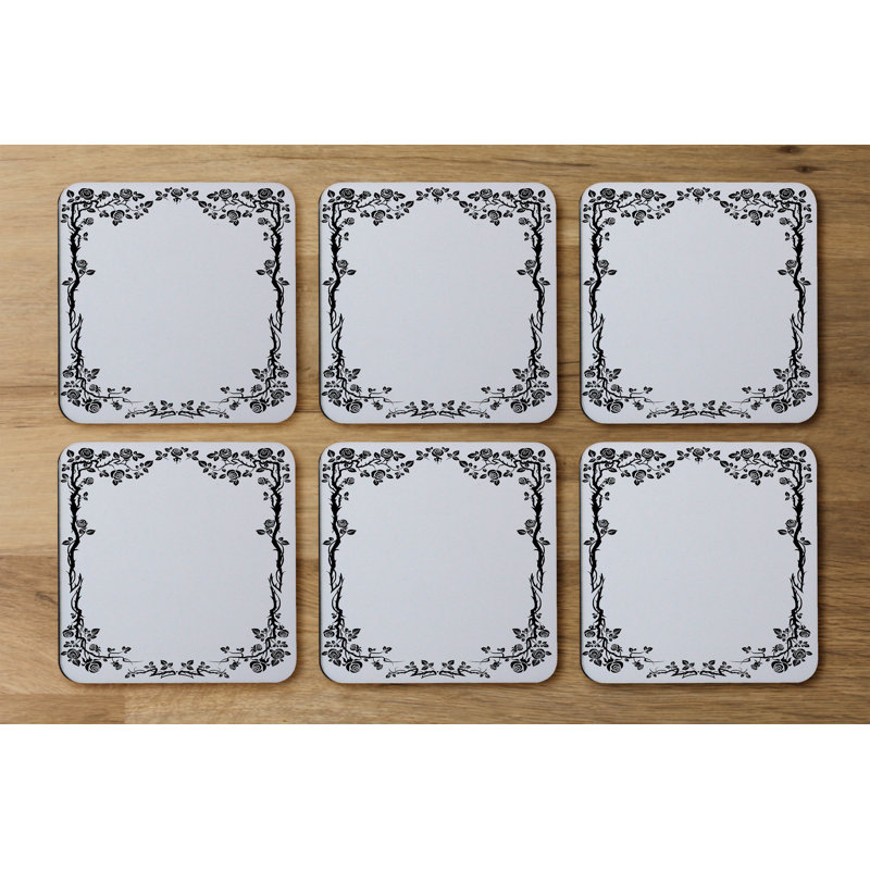 Square 6 Piece Coaster Set