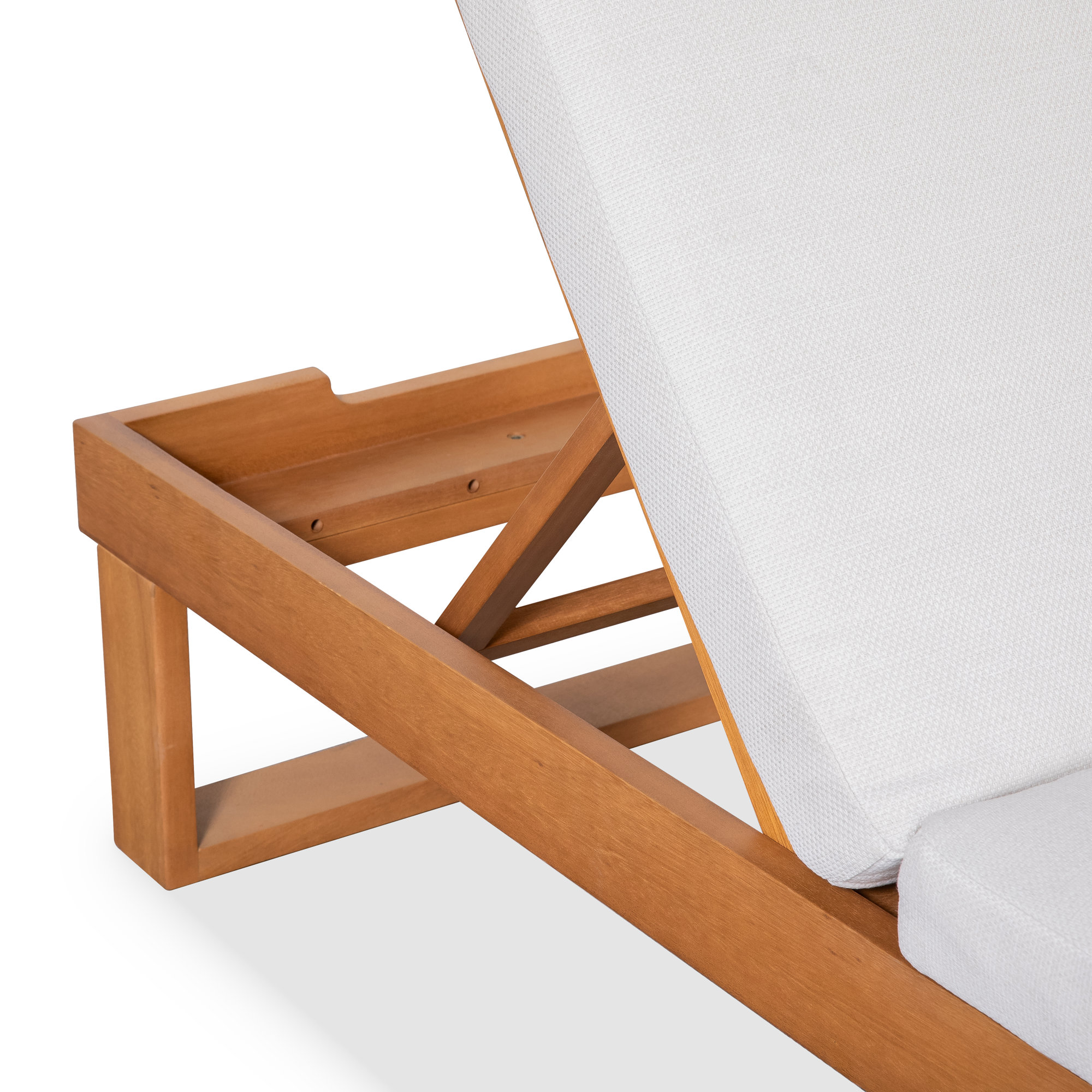 Merritt Eucalyptus Outdoor Chaise Lounge