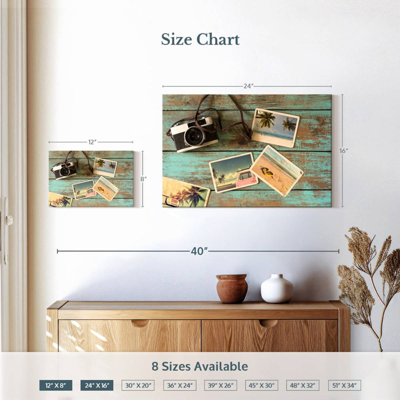 Senne Vintage Beach Memories, H 16 po x l 24 po