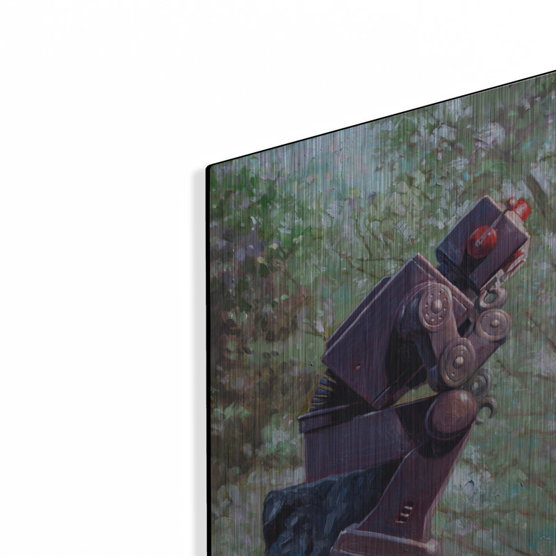 «Collator» par Eric Joyner, art mural en métal, 12 x 16 po